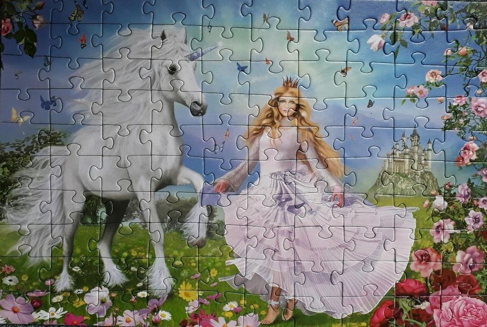 Puzzle 100, Schmidt - Einhorn Prinzessin in Thermalbad Wiesenbad