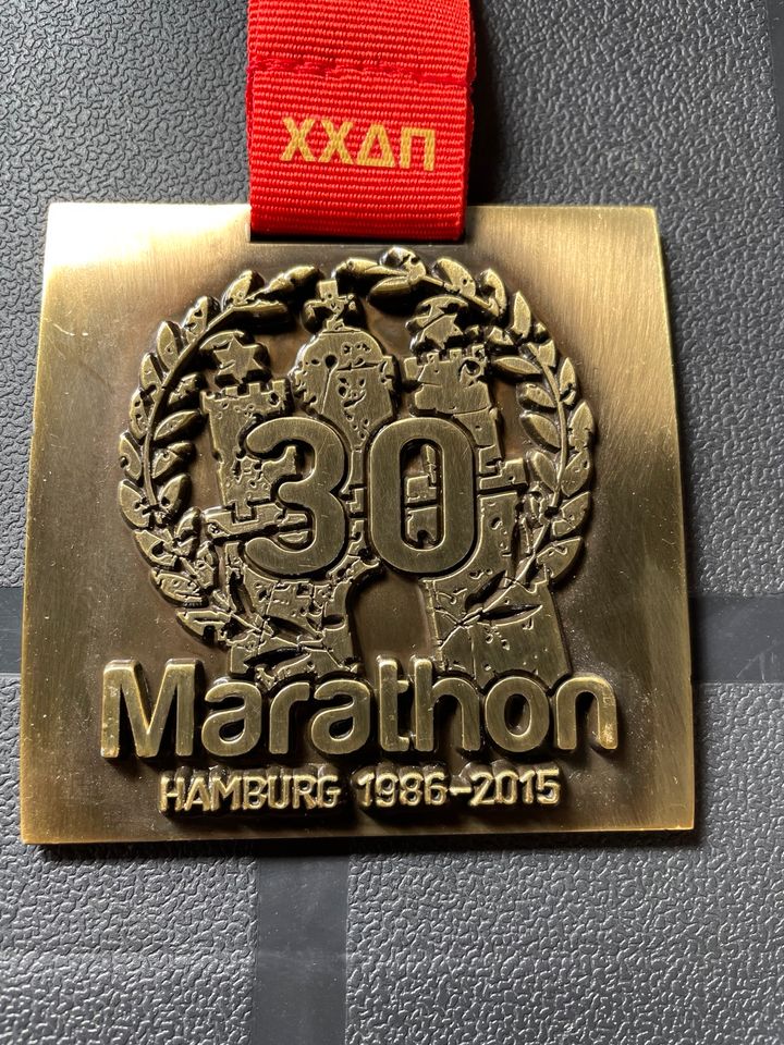 Marathon Medaille Finisher Hamburg 2015 in Munster