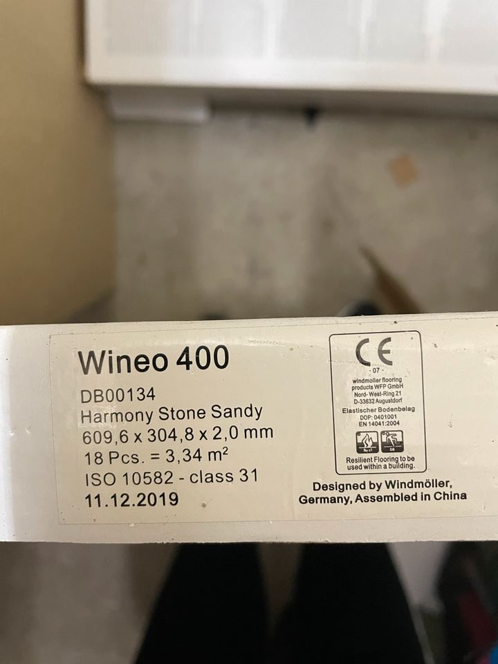 VINYL 2 MM ZUM KLEBEN "HARMONY STONE SANDY" - WINEO 400 STONE in Hamburg