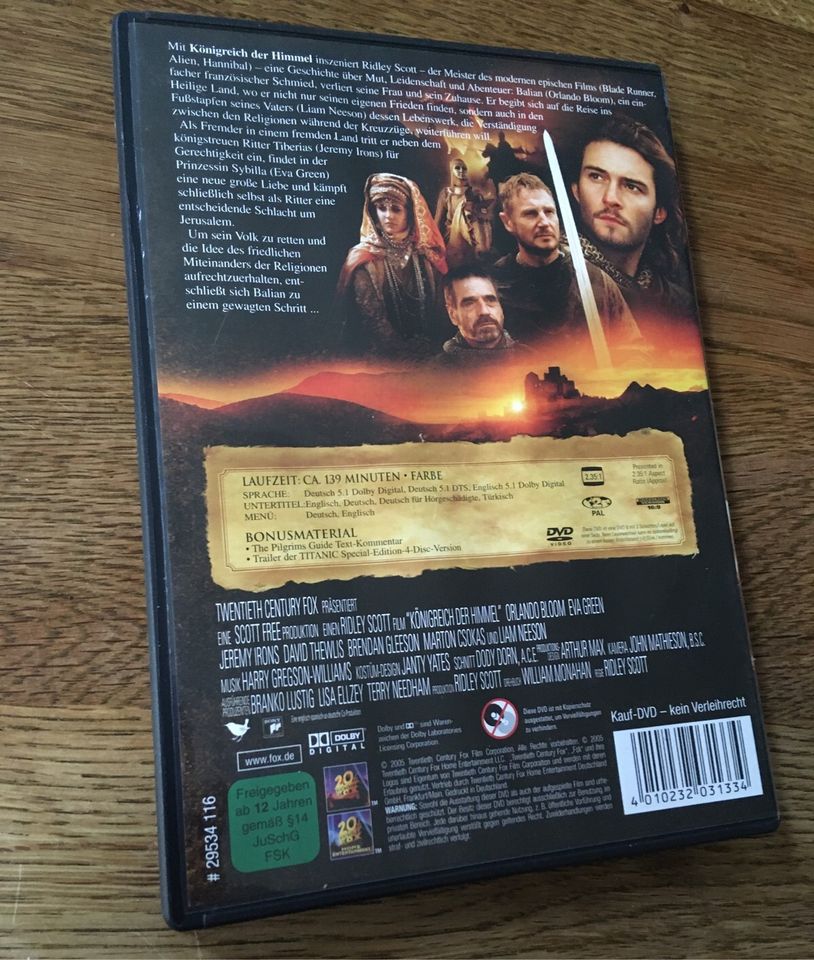 Königreich der Himmel DVD Orlando Bloom Ridley Scott heilige Land in Schwerin