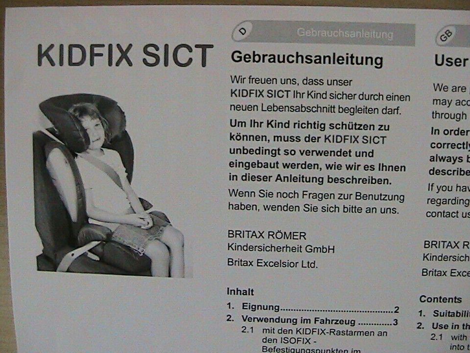 Römer Auto-Kinder-Sitz 15-36kg bis 12J.,ISOFIX,unfallfrei,TOP! in Remptendorf