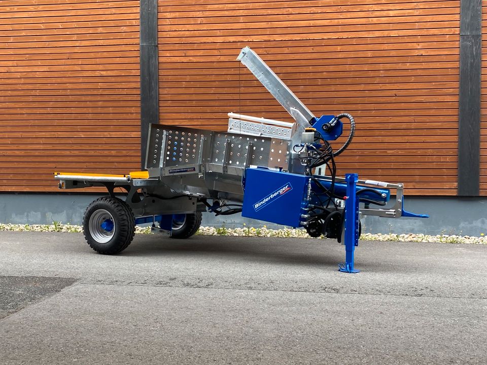 Binderberger Holzspalter Spalter Rückezange Kreissäge Förderband in Schmallenberg