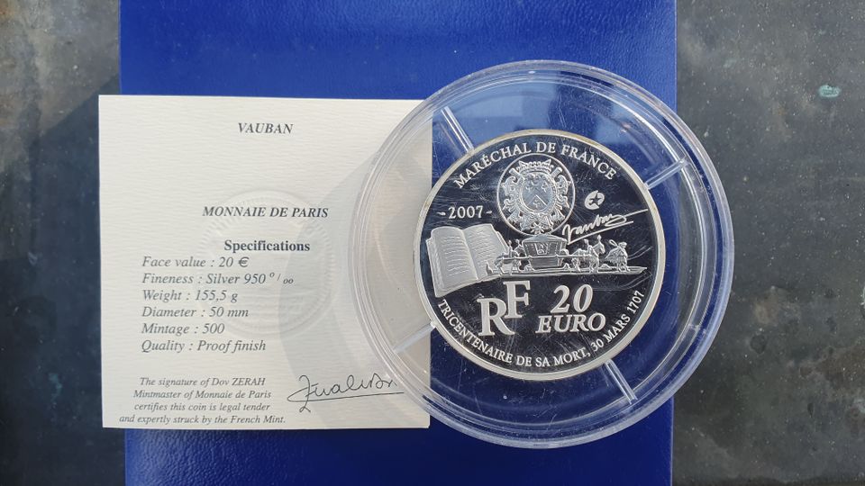 4 Silbermünzen Frankreich/Spanien 20/50 Euro in Berlin