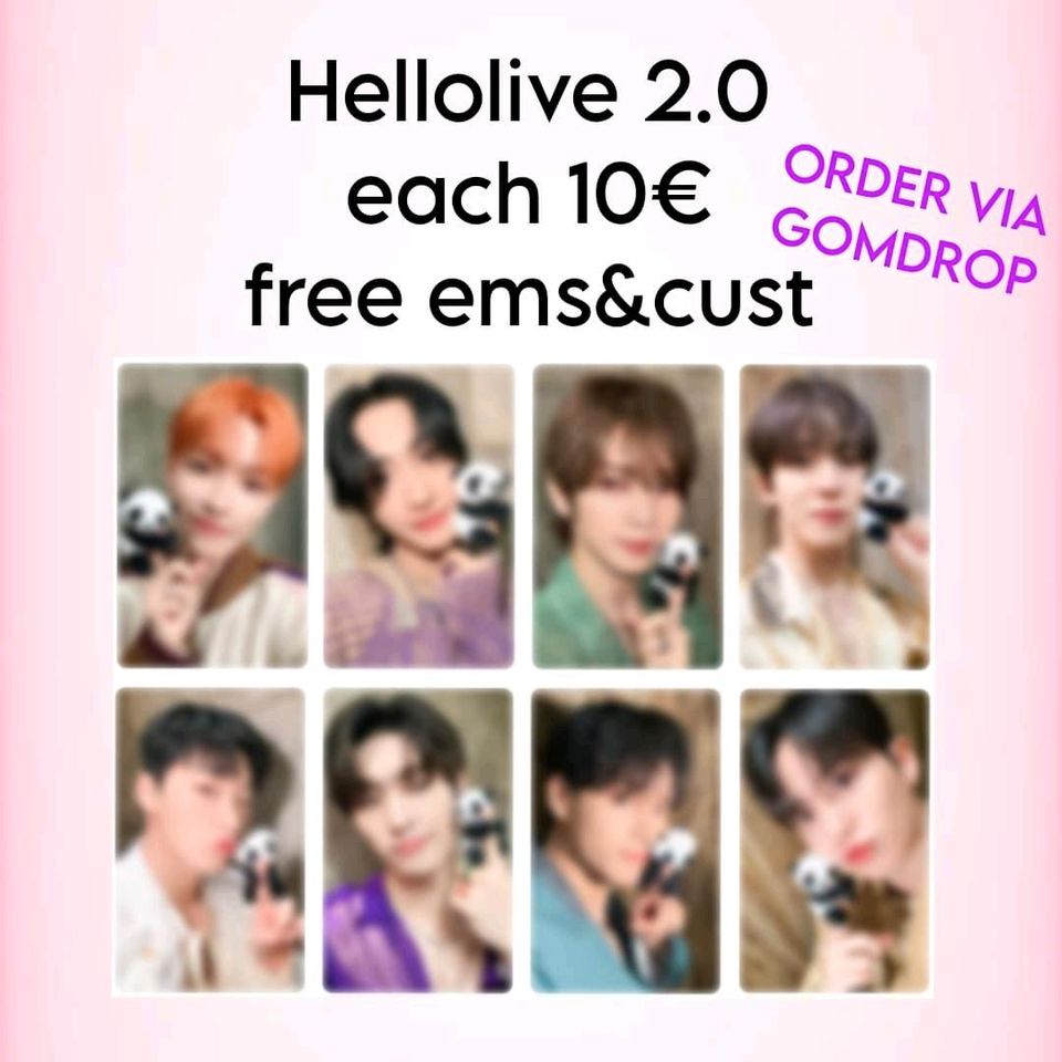 GO WTS Ateez Hellolive 2.0 Photocard Pob in Berlin