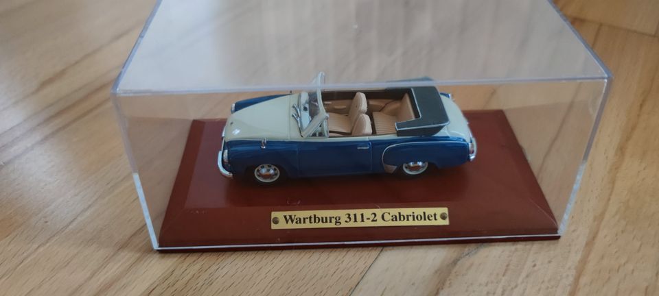 WARTBURG 311/2 Cabriolet 1:43 Atlas Verlag in Herbrechtingen