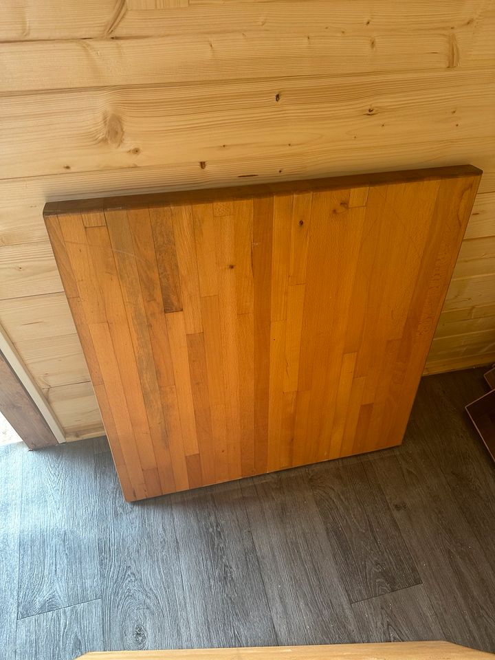 Gastronomie Tischplatten Holz 70x70 in Meerbusch