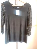 Bluse / Pullover schwarz Spitzenärmel / Gr. 38 S / festlich neu Bayern - Schiltberg Vorschau