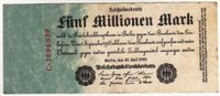 3 historische Banknoten 5 Millionen Mark von 1923 Inflation Niedersachsen - Südergellersen Vorschau