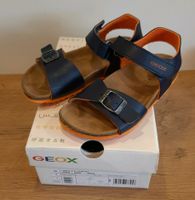 Junge blaue Sandalen GEOX  Ghita navy / Orange Gr. 33 neuwertig Bayern - Langenmosen Vorschau