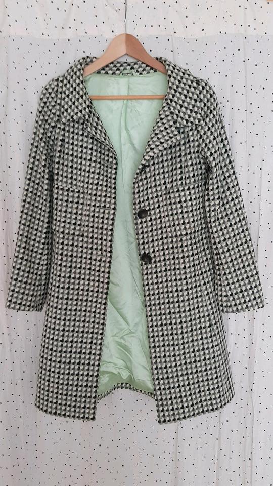 Hobbs Vintage Mantel Grün Rockabilly Glencheck Hahnentritt in Bremen