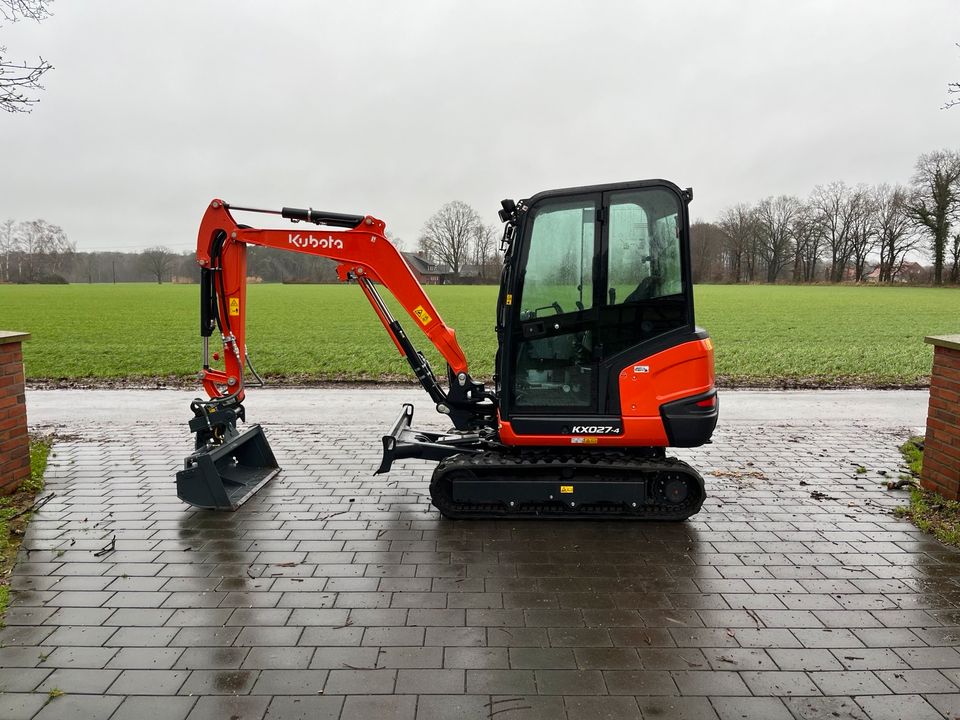 Miete Minibagger Kubota KX27/Bagger/Vermietung in Raesfeld