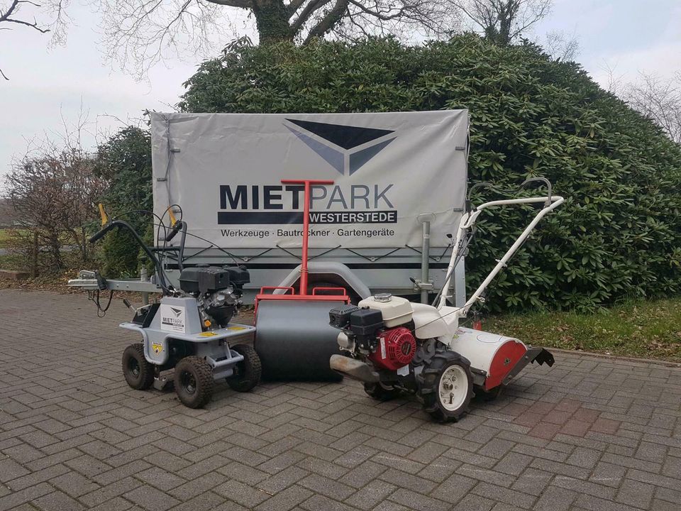 Mietpark Westerstede, Gartengeräte Anhänger Baumaschinen leihen in Westerstede