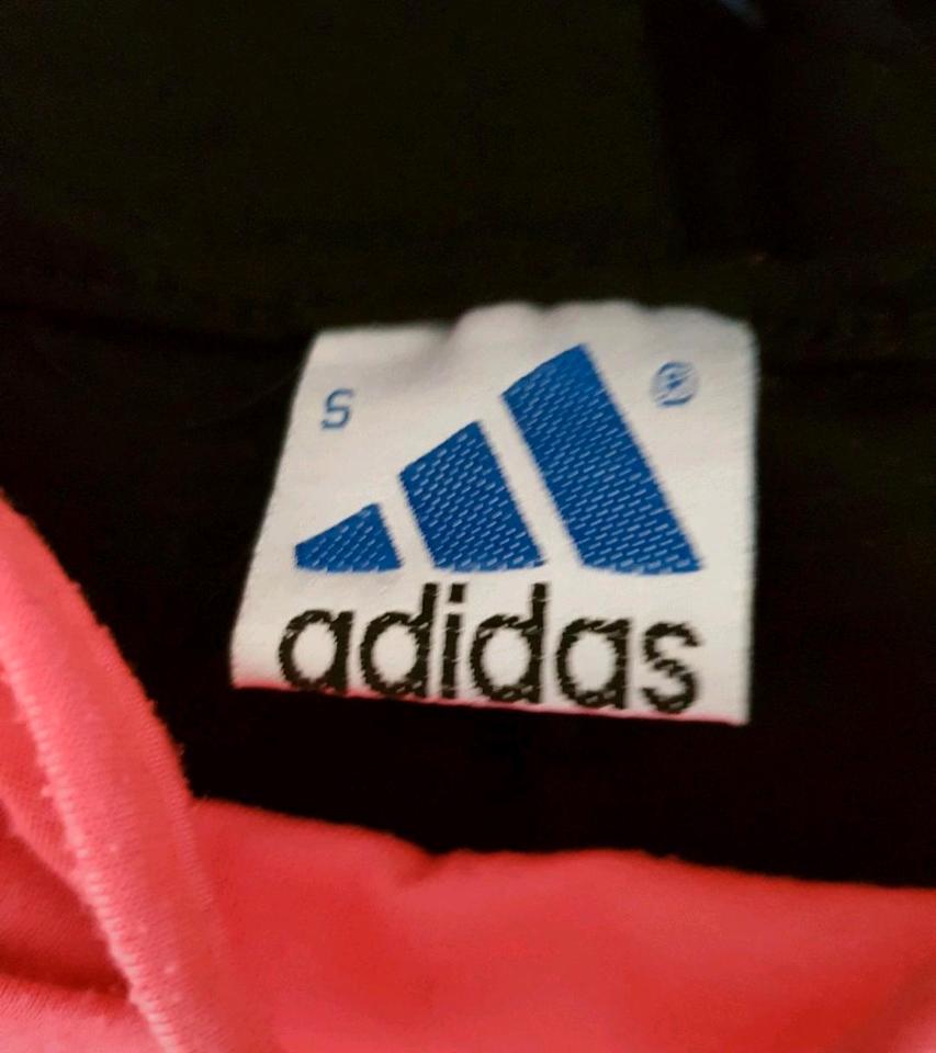 Adidas Sport Top schwarz neon pink mit Aufdruck 36 in Achern