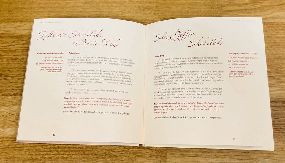 Kay-Henner Menge Kochbuch „Schokoladentafeln selbst gemacht“ in München