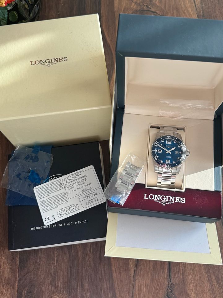 Longines Hydroconquest Automatik Uhr 41 blau, Longines, Sportuhr in Berlin