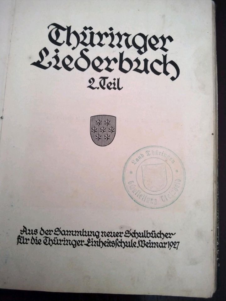 Altes Liederbuch in Neuhaus