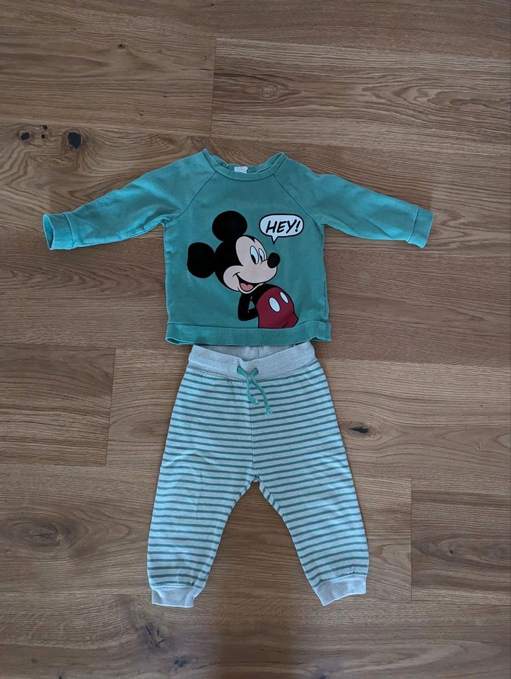 Disney Mickey Mouse Set Pullover Hose H&M Größe 86 in Schirmitz