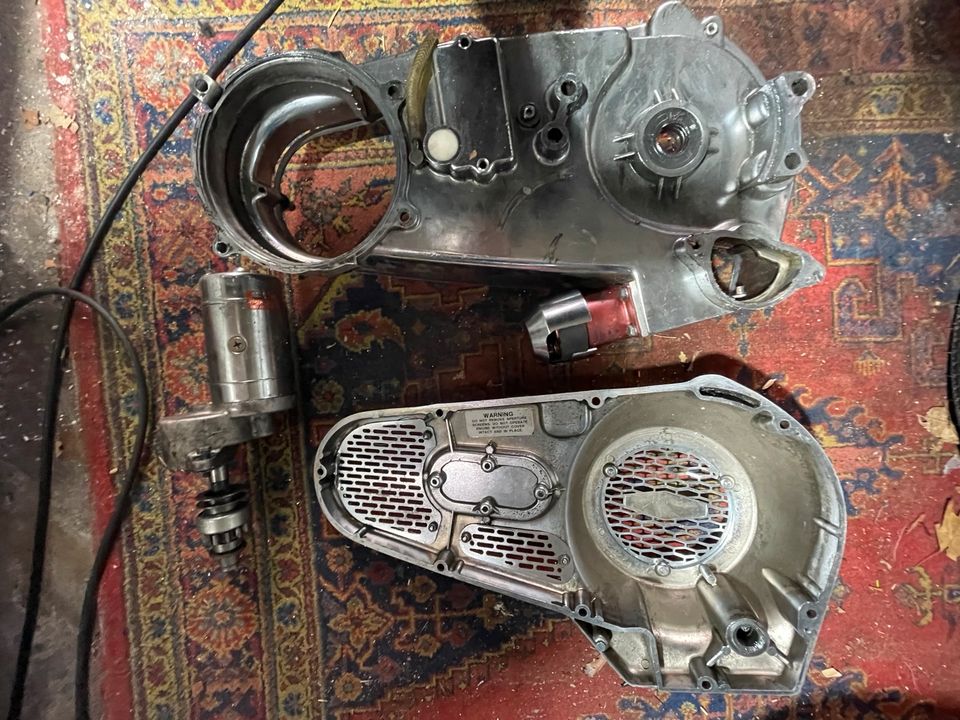 Harley Davidson Shovelhead E-Starter/Anlasser Primärdeckel Cover in Krefeld