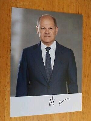 Autogrammkarte Olaf Scholz Bundeskanzler in Melsungen