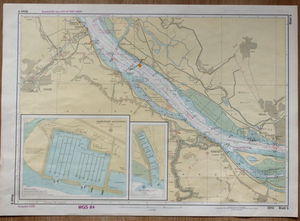 Sportschifffahrtskarten - 3010 - Die Elbe bis Hamburg in Isernhagen