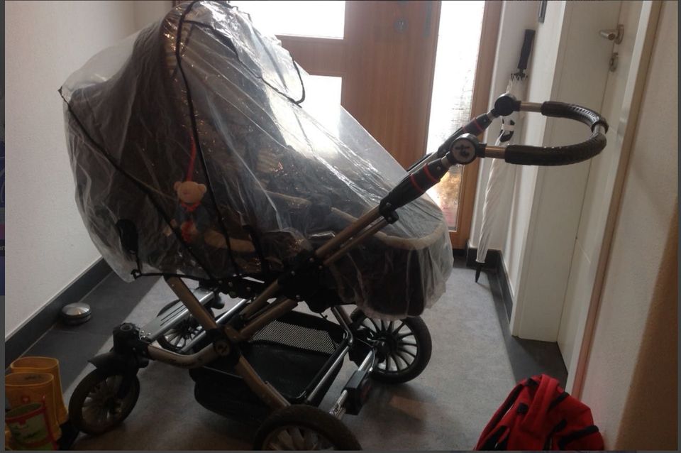 Kinderwagen, Hartan Topline S+, Softtragetasche, Sportkinderwagen in Albaching