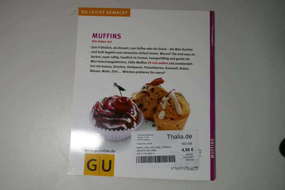 2x Backbuch für Muffins in Wehringen