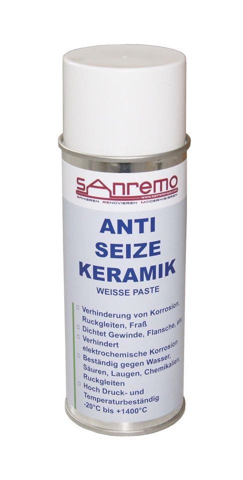 3x  400ml Montagepaste Sanremo Anti Seize Keramikpaste weiß in Ebermannstadt