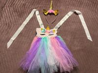 Einhorn Kleid mit Tutu und Kopfschmuck in Gr 10-12 Jahre Duisburg - Duisburg-Mitte Vorschau