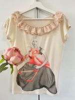 ☀️☀️Neuwertiges T-Shirt Oberteil Gr.S Flamingo creme☀️☀️ Bayern - Niederwerrn Vorschau