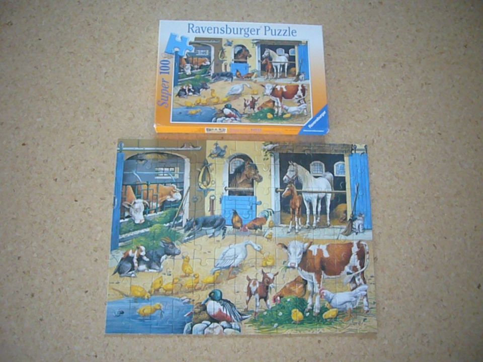 Ravensburger (R) Puzzle - 100 Teile - Am Stall - 107438 in Walderbach