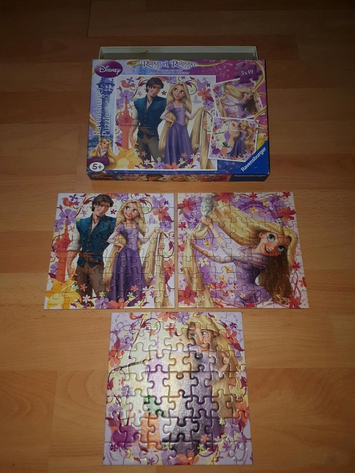 5tlg. Mädchen Puzzle Set von Disney 3x Rapunzel + Elsa & Anna, Me in Sehnde