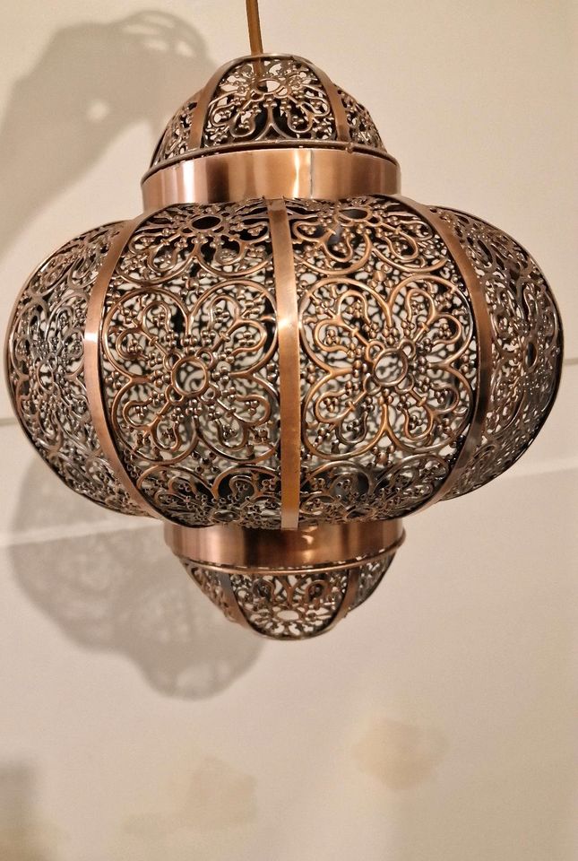 Orientalische Lampe aus Metall, Farbe: Kupfer, 2 Stck in München