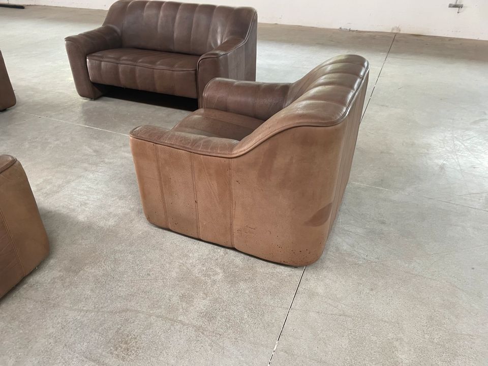 1-Sitzer De Sede DS44 Ledersofa Büffelleder Cognac Mid Century in Geslau