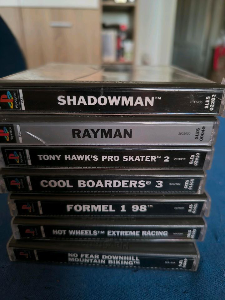 PS1 Spiele Tony Hawks Rayman shadowman Coolboards 3 etc. in Rendsburg