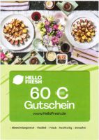 Hello Fresh Gutschein 60 EUR Kochbox Koch-Box Hessen - Marburg Vorschau