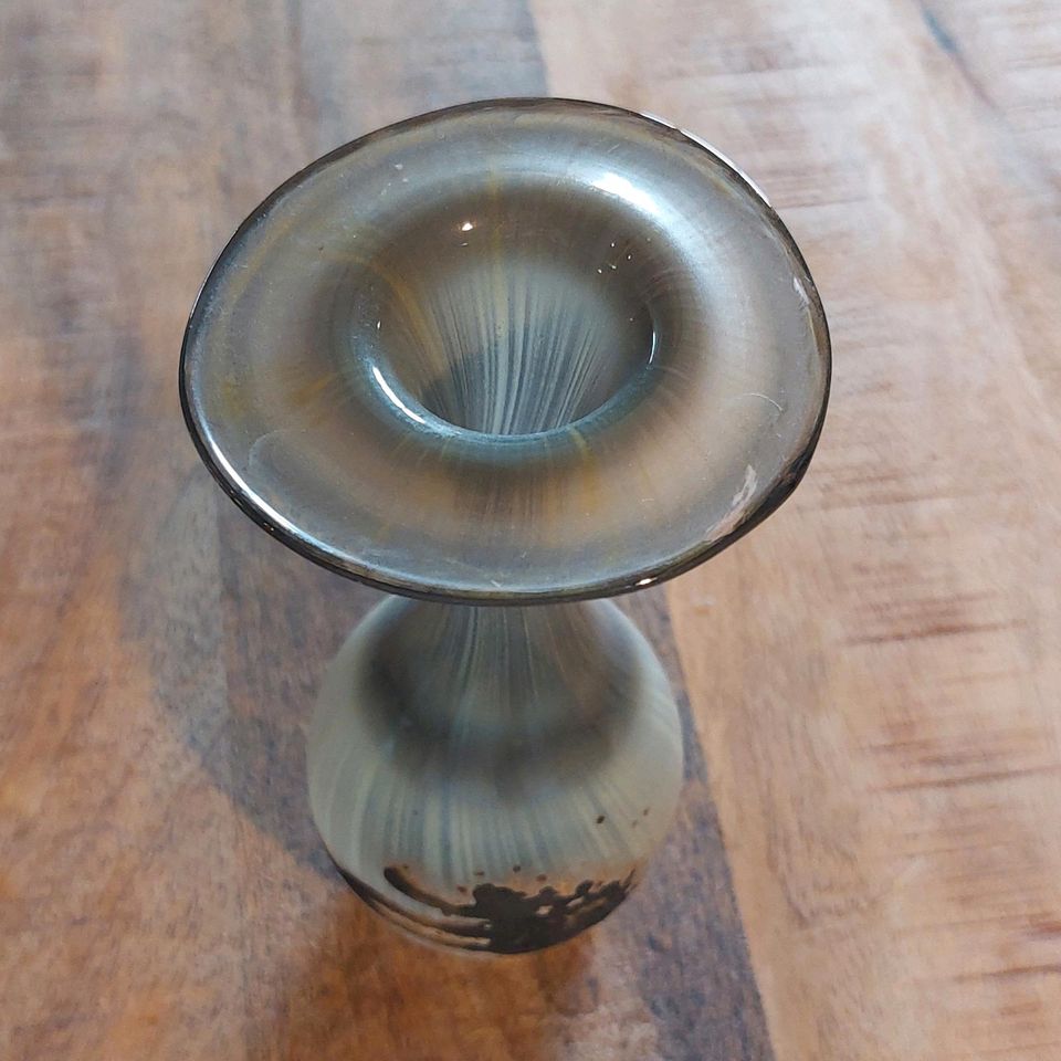 Vintage Vase Glas mundgeblasen Coburger Glasbläserstube in Dittelbrunn