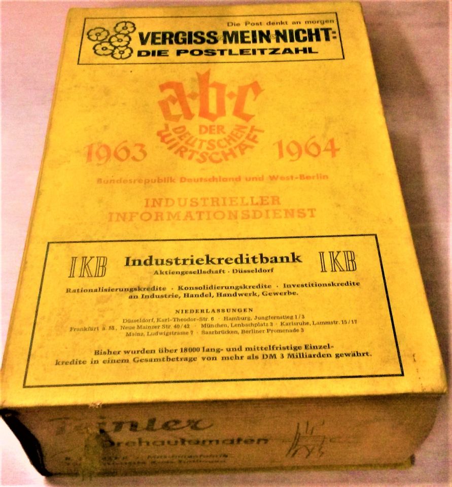 ABC der deutschen Wirtschaft 1963 - 1964 Adressen Firmen oldtimer in Merching