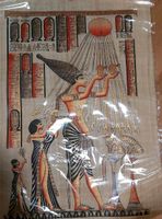 Sonnengott Aten Ägyptischer Papyrus mit Rolle Nordrhein-Westfalen - Schwalmtal Vorschau