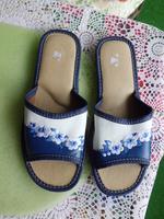Hausschuhe / Sandalen in blau-weiß und Gr. 38 - Neu Wandsbek - Gartenstadt Vorschau