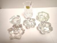 Vintage Kristall und Glas Deko Paket Vase Salznapf Kerzenständer Nordrhein-Westfalen - Geldern Vorschau