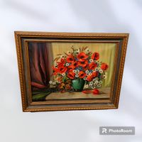 Ölgemälde Mohnblumen Stillleben Poppies Oil Painting signiert Berlin - Mahlsdorf Vorschau