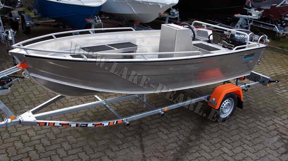 Angelboot Aluboot Motorboot Aluminiumboot QWEST R400 in Kaltenkirchen