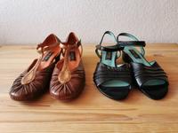 Zwei Paar Everybody Sandalen schwarz Leder Gr. 38 braun Gr. 39 Baden-Württemberg - Singen Vorschau