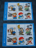 2 x Postkarten "ZDF-Mainzelmännchen" mit Aufklebern - Stickern Niedersachsen - Langelsheim Vorschau