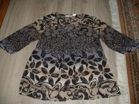 bonprix bpc edle Tunika-Bluse schwarz beige grau, Gr. 44, wie NEU Nordrhein-Westfalen - Werl Vorschau