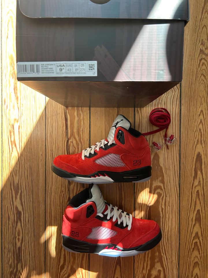 Nike Air Jordan 5 Retro Raging Bull Gr.43 in Hamburg