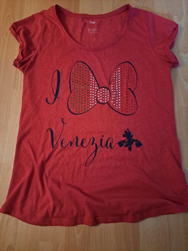 Disney Store T-Shirt rot L  Italien Venedig in Solingen