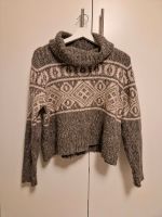 H&m Strickpullover Pulli Rollkragen Gr. 38 grau weiß Pullover Bayern - Schweinfurt Vorschau