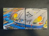 2 Acrylbilder Porsche 911 Front Leinwand abstrakt Gemälde Unikat Wiesbaden - Mainz-Kastel Vorschau