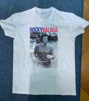 Herren T-Shirt Rocky Balboa Running Man Gr. M weiß München - Ramersdorf-Perlach Vorschau